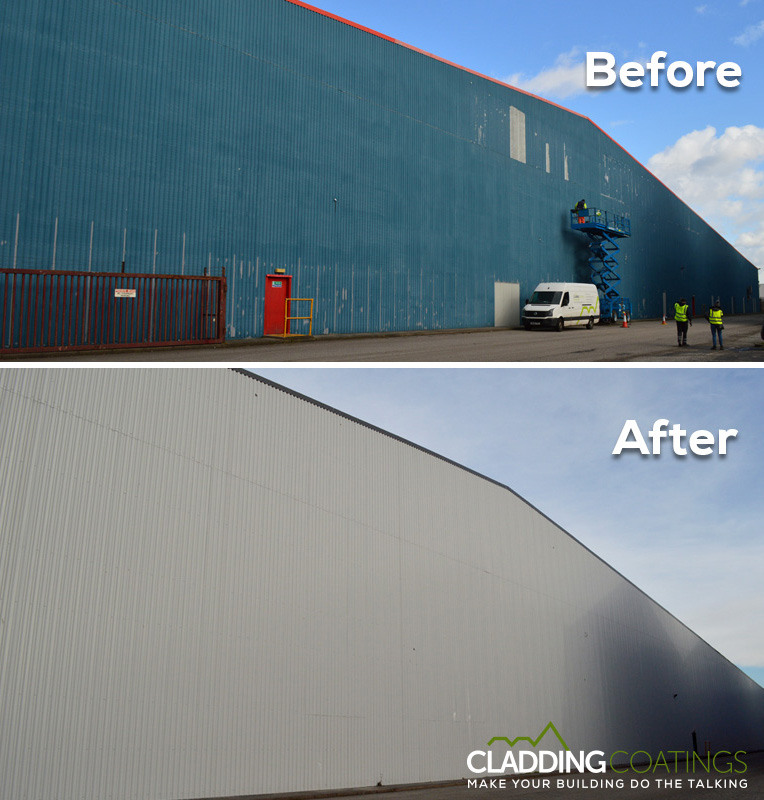 Before and after side Bibbys Refurbishment