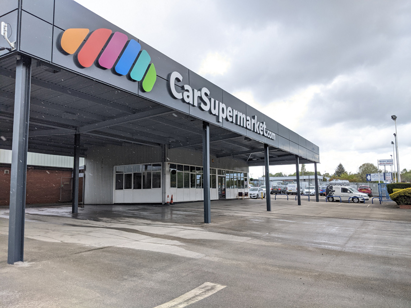 Car Supermarket 1 Cladding Painting Car Supermarket Birmingham