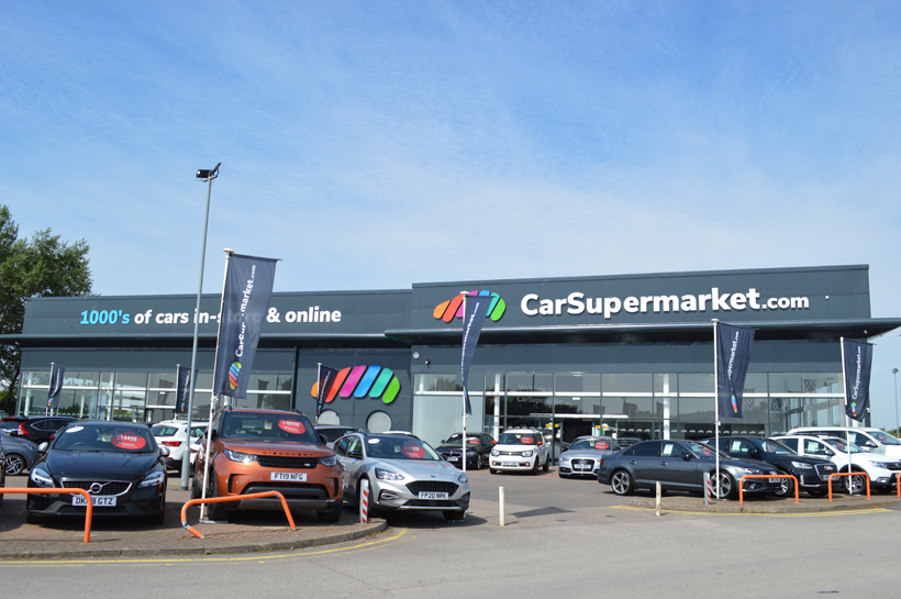 Car Supermarket, Grimsby 1 external wall cladding coating completed - Car Supermarket Grimsby