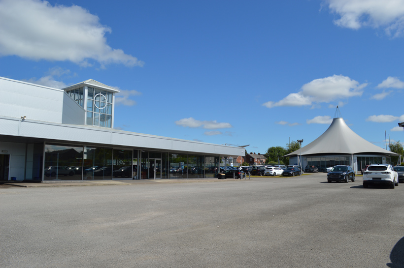 Peoples Ford, Prescot 4 Ford Prescot After Cladding Coating onsite