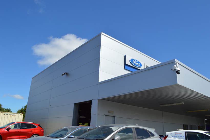 Peoples Ford, Prescot 5 Ford Prescot After Cladding Coating