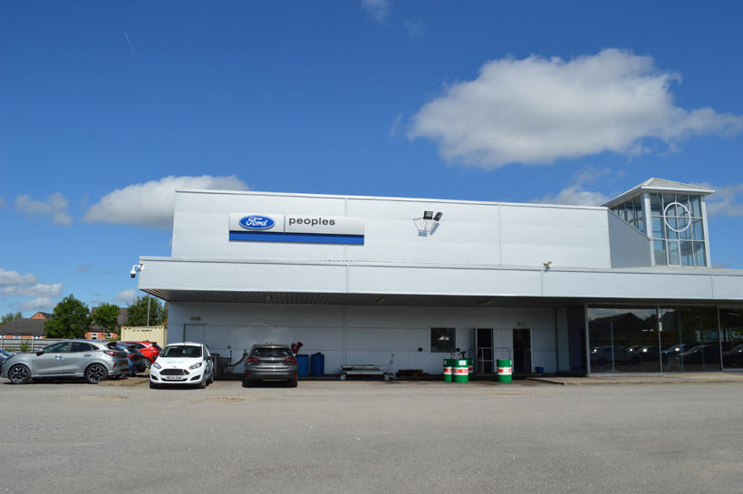Peoples Ford, Prescot 7 Ford Prescot Building After Cladding Coating