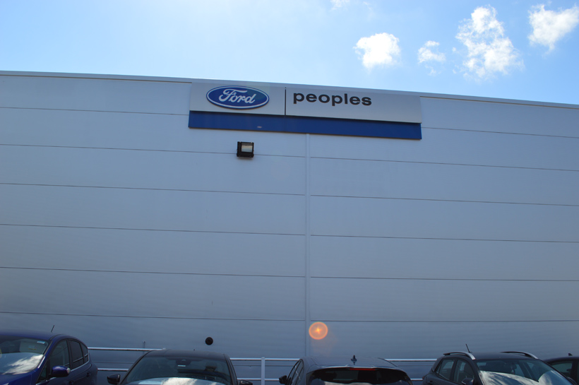 Peoples Ford, Prescot 9 Ford Prescot Cladding After Coating