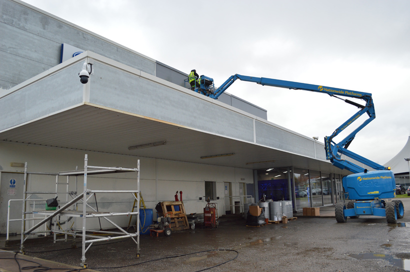 Peoples Ford, Prescot 19 Ford Prescot Cladding Coating Onsite