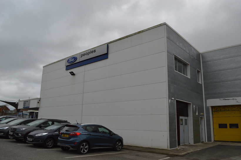 Peoples Ford, Prescot 22 Ford Prescot Cladding Coating Side