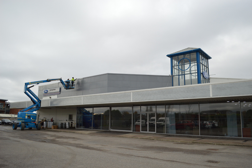 Peoples Ford, Prescot 27 Ford Prescot Project Cladding Coating