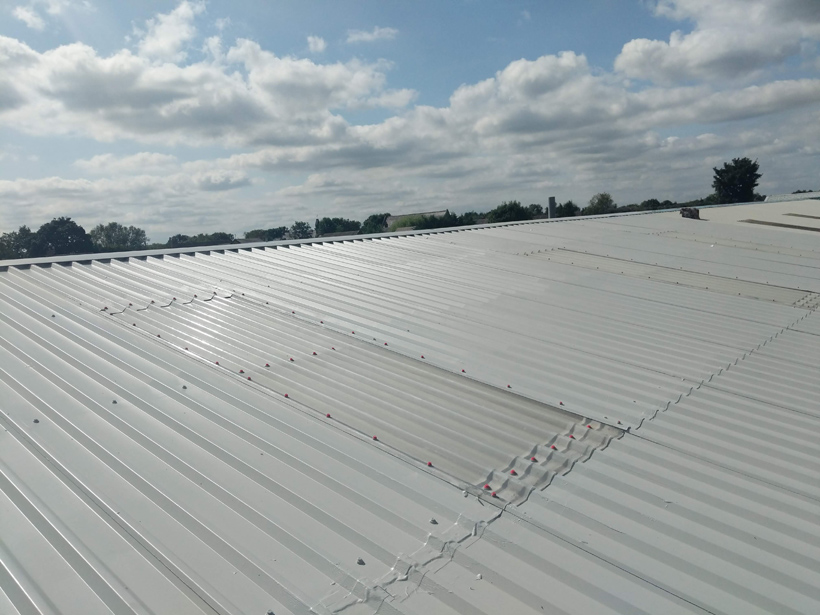 Preparation For Solar 3 George Moss Industrial Estate Units Leigh roof after