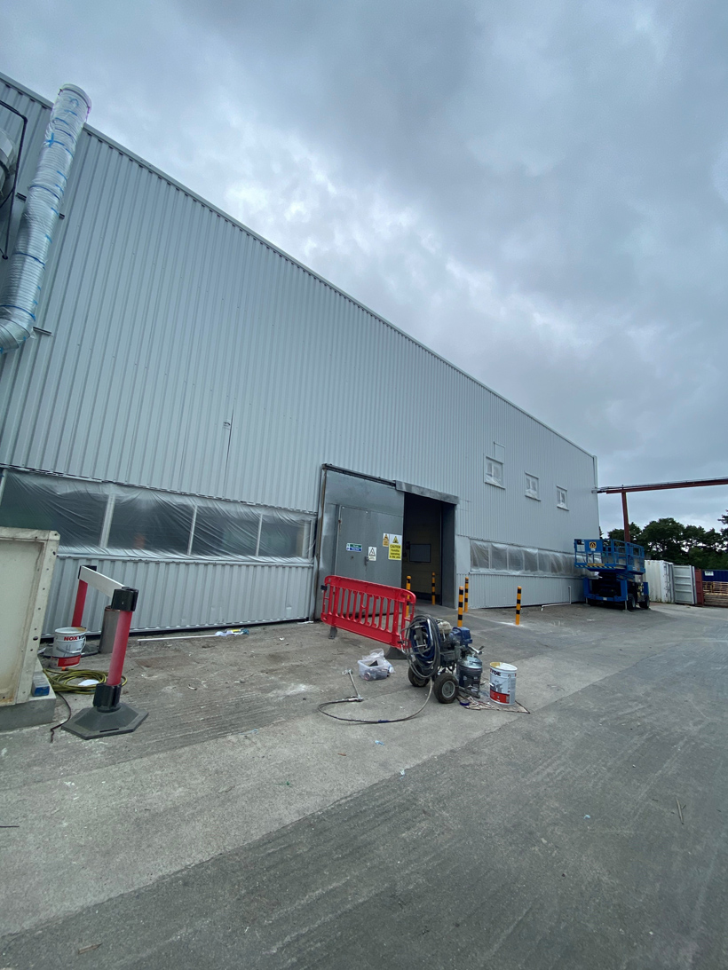 Tricel, Killarney, Ireland 15 Tricel Killarney During Cladding Coating