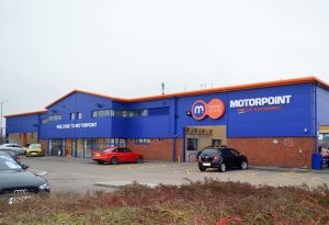 Motorpoint Shop front After External Refurbishment