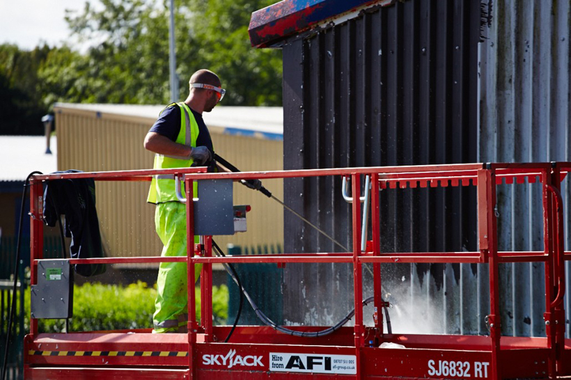 Cladding Cleaning 1 Onsite Cleaning of External Cladding