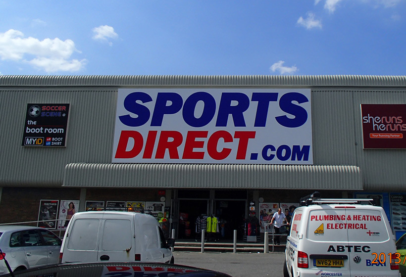 Sports Direct, Darlington 8 Sports Direct Shopfront Spraying Complete